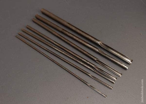 Cool Graduated Set of 7 Pattern Maker’s Precision Paring Gouges - 116290
