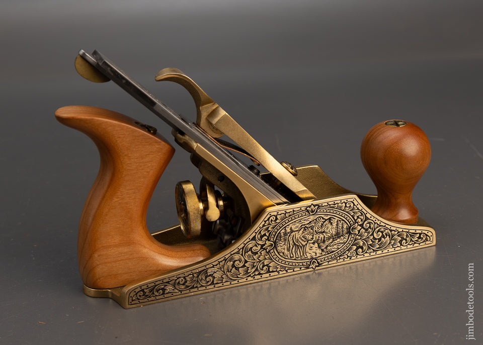 Magnificent! Hand Engraved LIE NIELSEN No. 2 Bronze Smooth Plane - 116300 - AS OF MAY 10