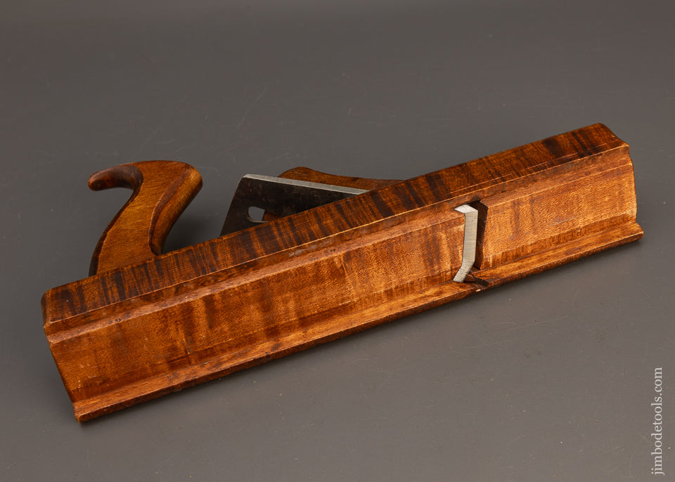 Dead Mint LEON ROBBINS Tiger Maple Panel Raiser Plane RIGHT Handed! - 116315