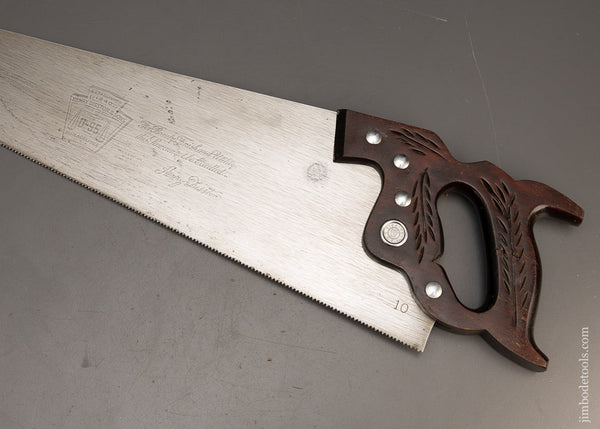 Fantastic Rosewood Handled DISSTON D-95 Hand Saw - 116317