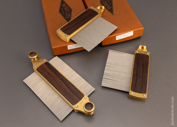 BRIDGE CITY TOOL WORKS PG-13 Set of 3 Profile Gauges Rosewood In Boxes - 116339