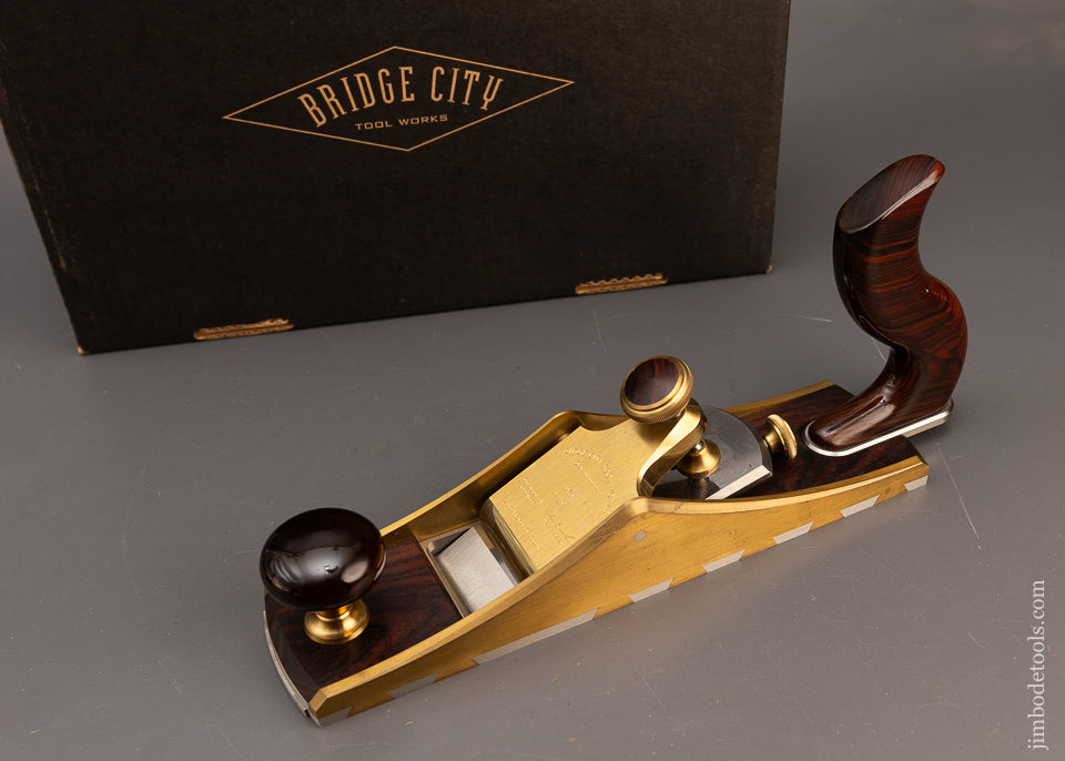 JOHN ECONOMAKI Signature Series BRIDGE CITY TOOL WORKS CT-11 Low Angle Smooth Plane Mint in Box 12° Degrees - 116347