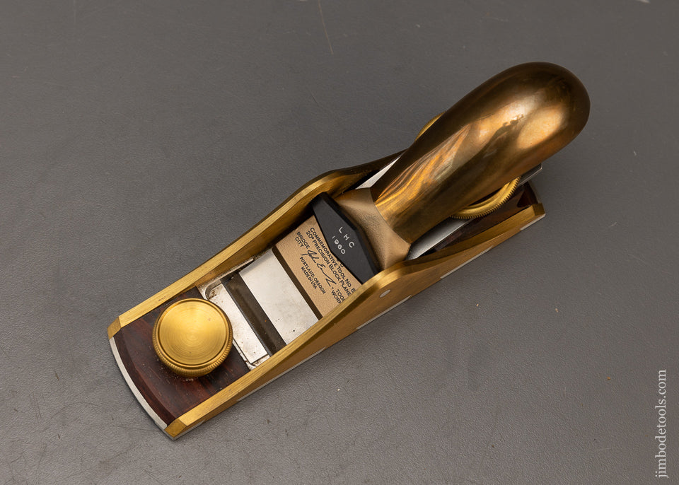 Mint in Box BRIDGE CITY TOOL WORKS CT-8 Dovetailed Block Plane with Adjustable Mouth Walnut Box - 116358