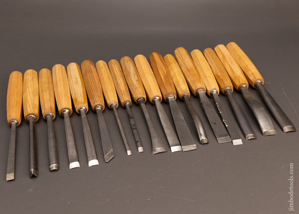 Extra Fine Set of 17 PFEIL SWISS MADE Carving Chisels Gouges - 116373 ...