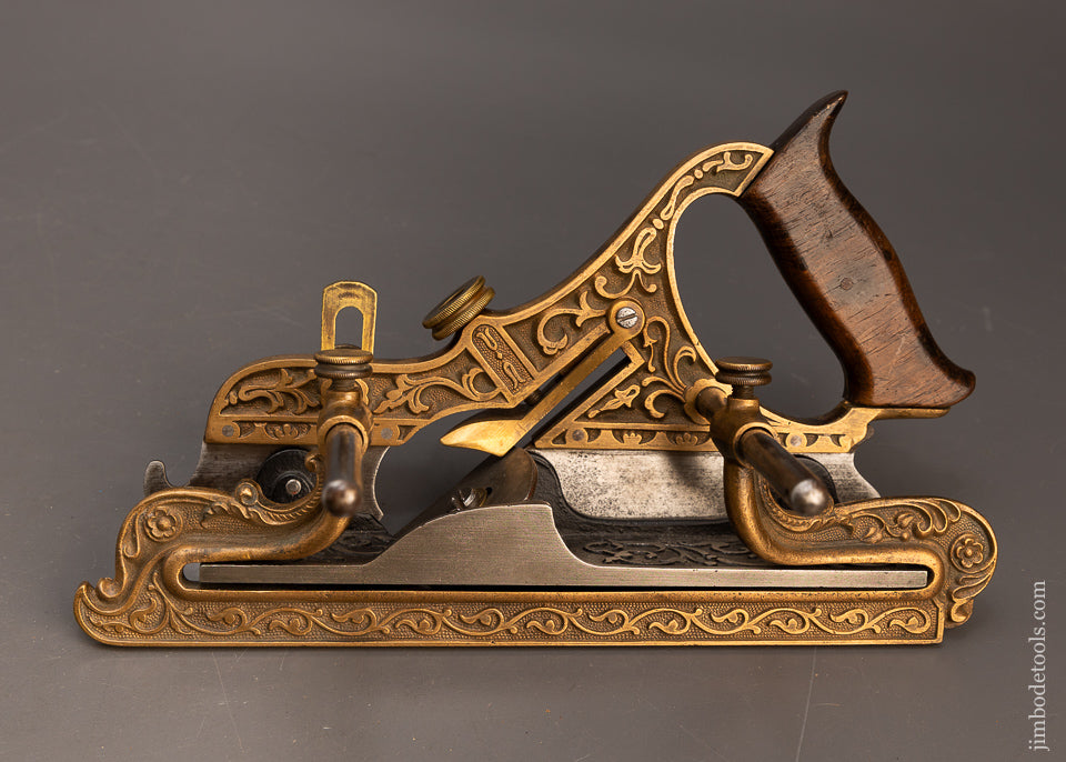 Fine Ornate Gunmetal STANLEY No. 42 Plow & Filletster Plane MILLER’S PATENT - 116379