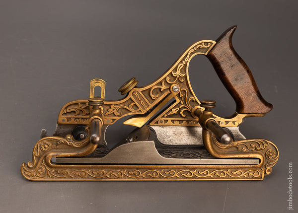 Fine Ornate Gunmetal STANLEY No. 42 Plow & Filletster Plane MILLER’S PATENT - 116379