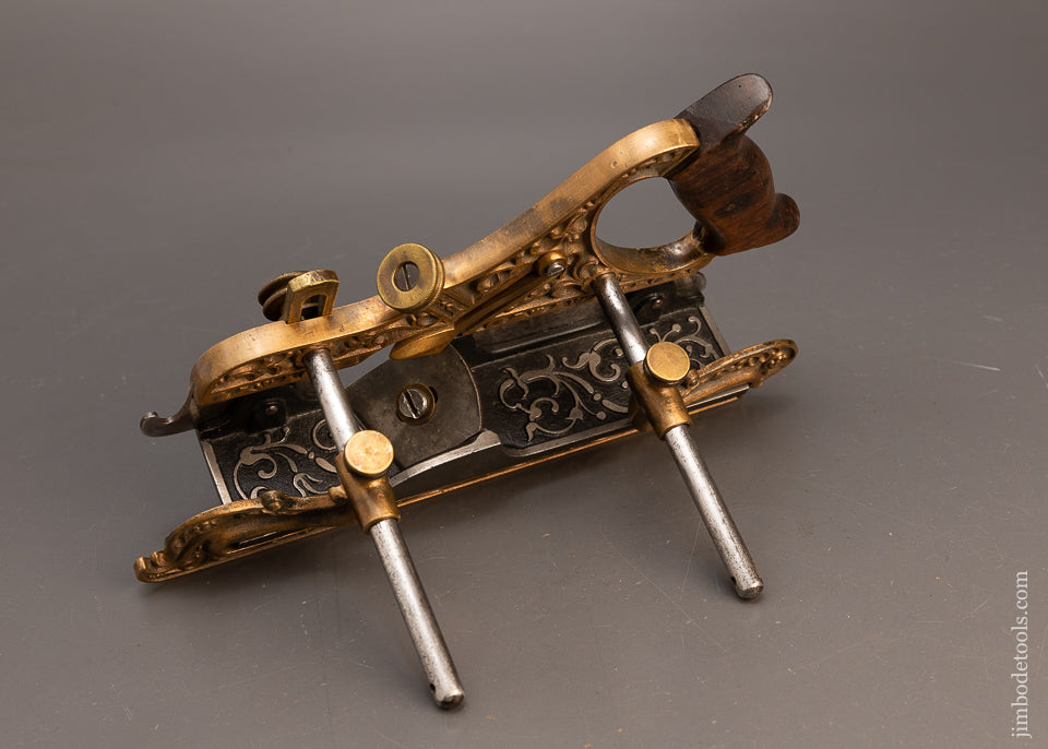 Fine Ornate Gunmetal STANLEY No. 42 Plow & Filletster Plane MILLER’S PATENT - 116379