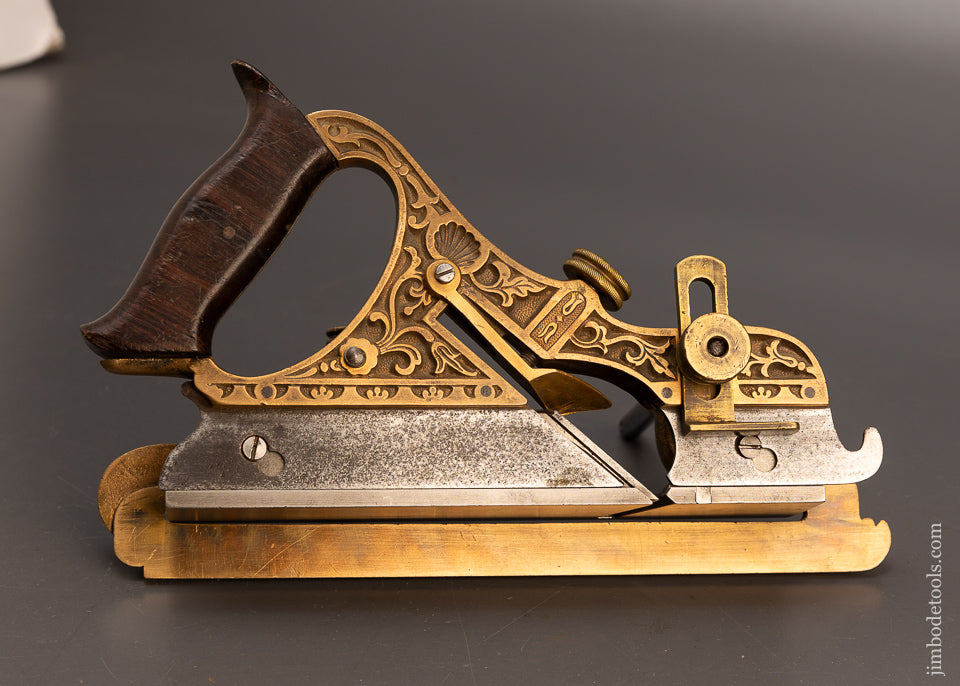 Fine Ornate Gunmetal STANLEY No. 42 Plow & Filletster Plane MILLER’S PATENT - 116379