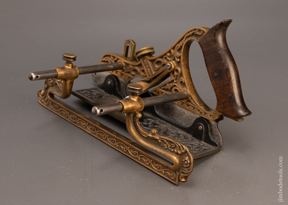 Fine Ornate Gunmetal STANLEY No. 42 Plow & Filletster Plane MILLER’S PATENT - 116379