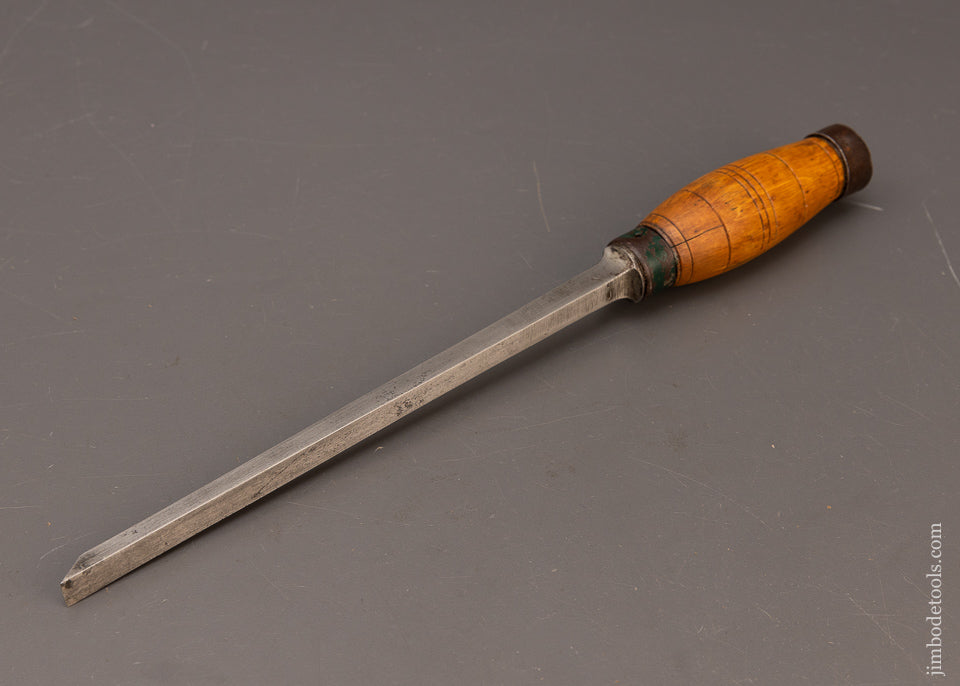 Sweet Boxwood Handled Dutch Mortise Chisel 3/8 x 12 1/2 Inches - 116384