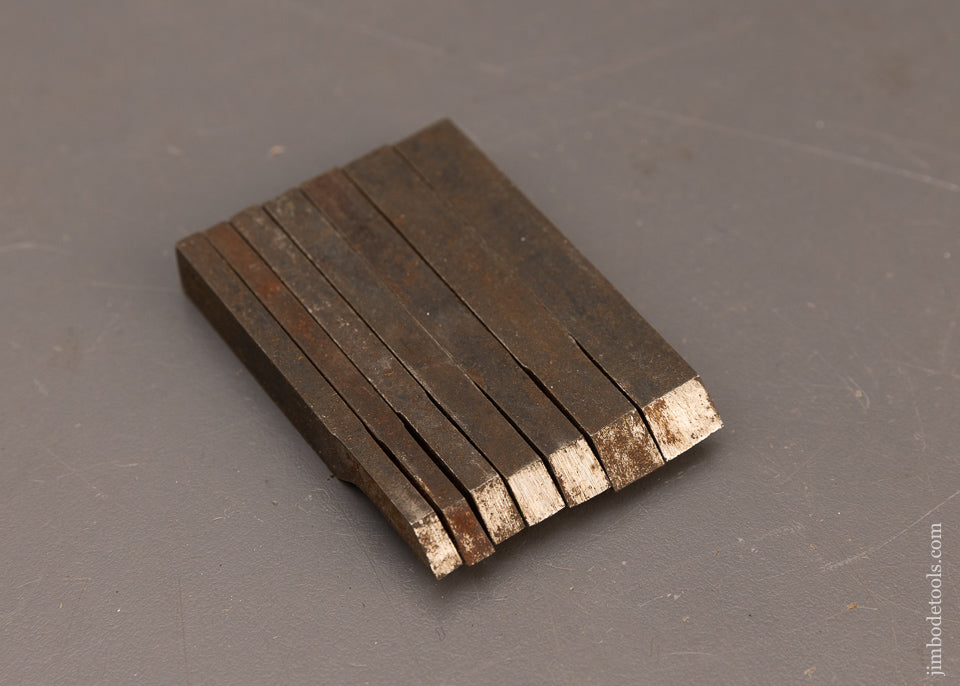 Full Set of 7 Blades for STANLEY No. 238 Plow Plane - 116404