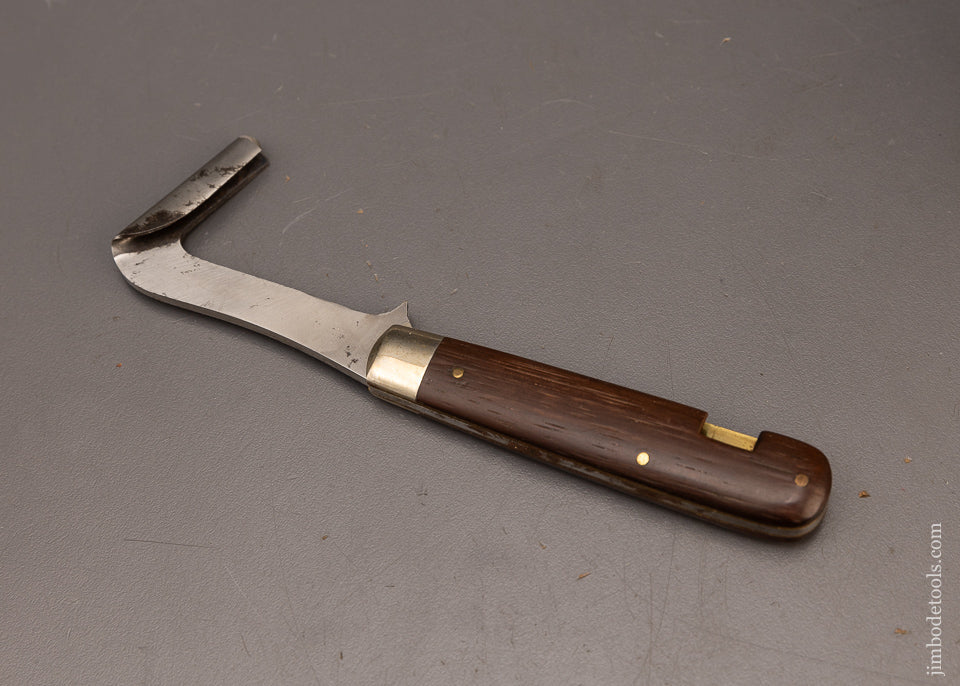 Rosewood Handled SCRADE Folding Race Knife Near Mint in Box - 116405