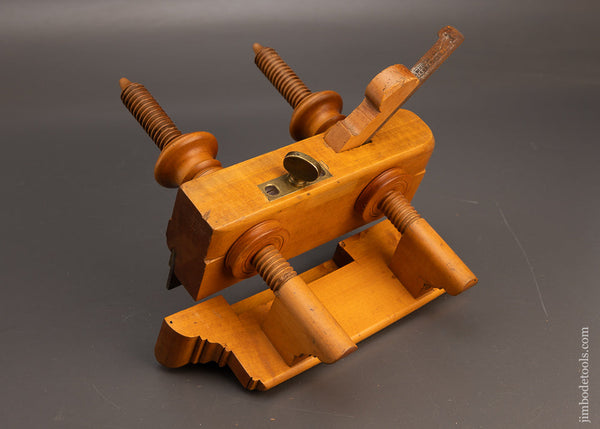 Fantastic Solid Boxwood Screw Arm Plow Plane by J. & L. DENISON SAYBROOK - 116416