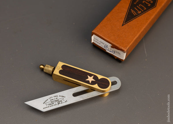 Tiny 4 Inch 2002 BRIDGE CITY TOOL WORKS TB-5 Miniature T Bevel MINT in Original Box - 116417