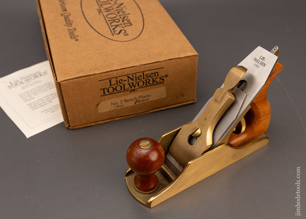 Discontinued Bronze LIE NIELSEN No. 2 Smooth Plane Mint in Box - 116443