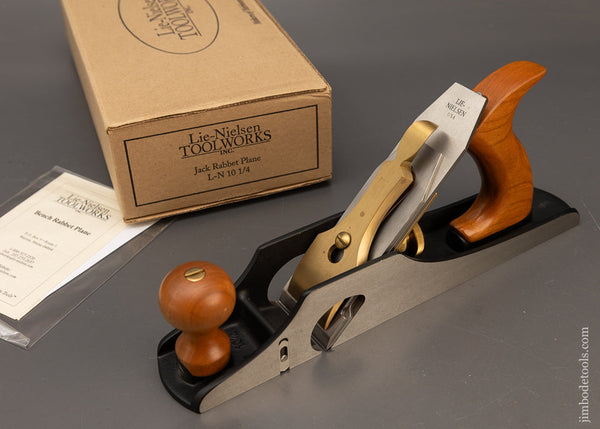 LIE NIELSEN No. 10 1/4 Tilt Handle Jack Rabbet Plane Mint in Box Out of Stock at Lie Nielsen - 116470