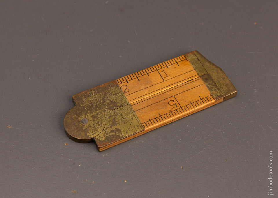 STANLEY SWEETHEART No. 13 1/2 Wide Body Boxwood Folding Caliper Rule - 116477