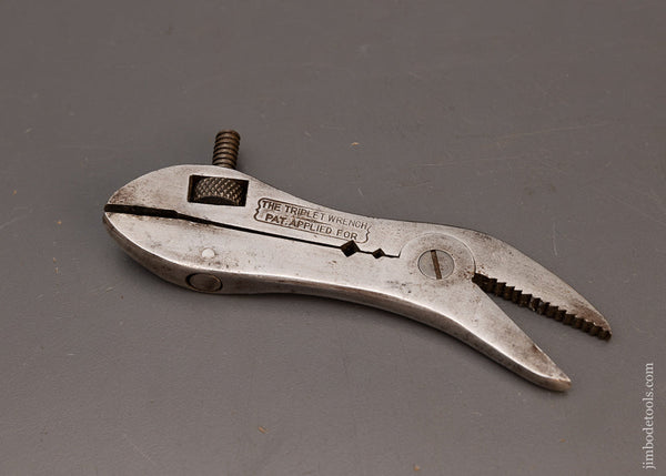 STANLEY 5 1/2 Inch ANDERSON August 19, 1913 Patent THE TRIPLET Wrench - 116480