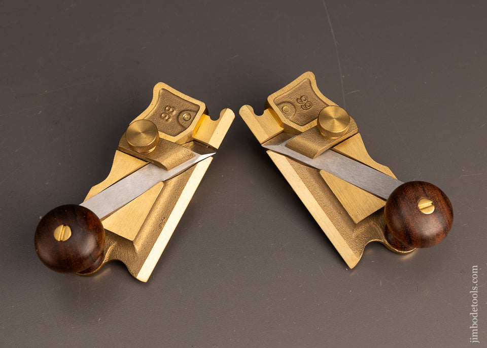 Discontinued & Rare Rosewood Handled LIE NIELSEN No. 98 & 99 Side Rabbet Planes Mint - 116488