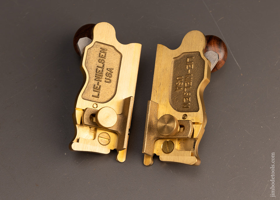 Discontinued & Rare Rosewood Handled LIE NIELSEN No. 98 & 99 Side Rabbet Planes Mint - 116488