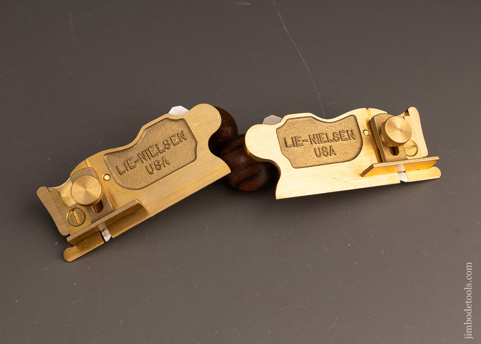 Discontinued & Rare Rosewood Handled LIE NIELSEN No. 98 & 99 Side Rabbet Planes Mint - 116488