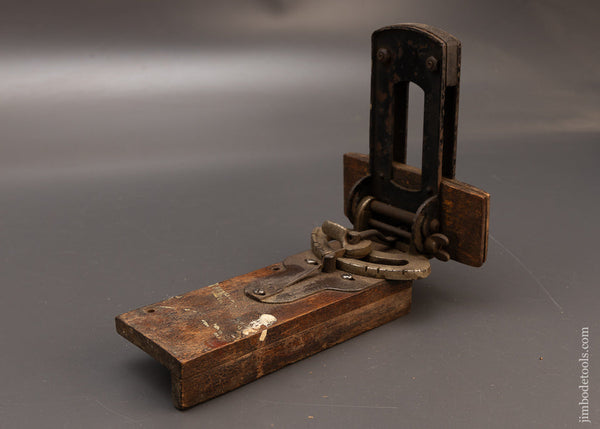 Patented Portable Folding Miter Box A.M. DELLINGER Lancaster, PA - 116492