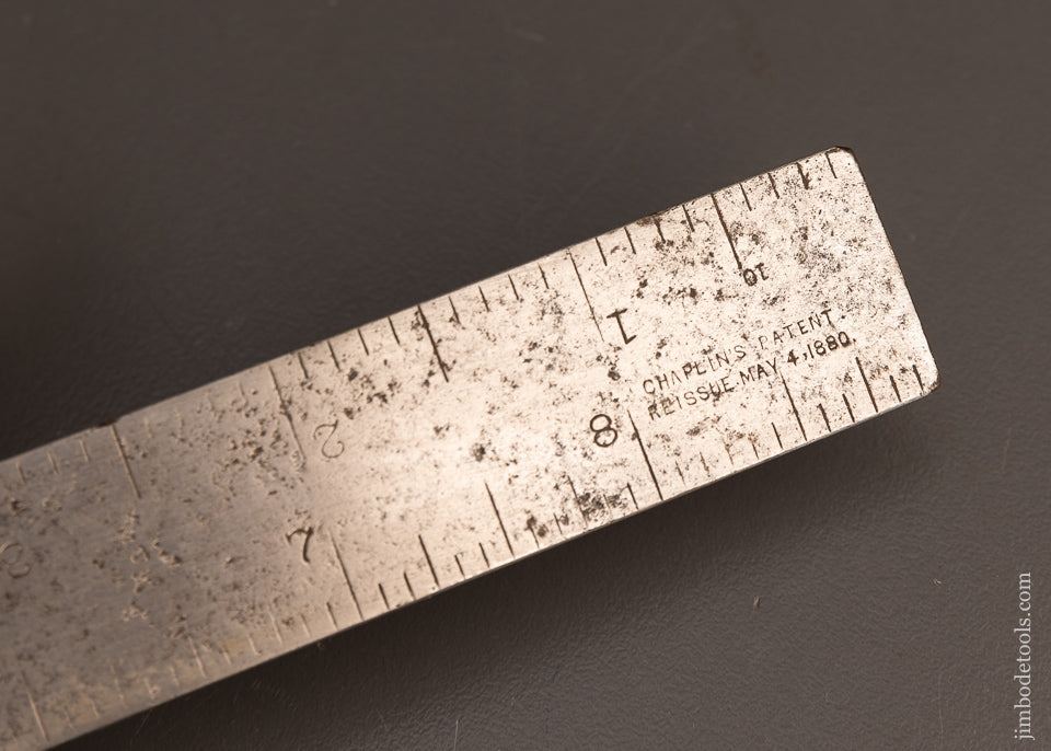 Fancy CHAPLIN’S PATENT Combination Square & Center Finder - 116501