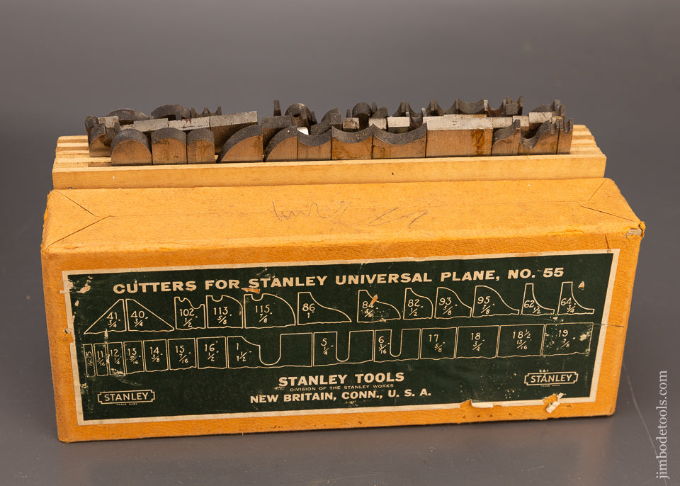 100% Complete Near Mint STANLEY No. 55 Combination Plane in Original Box - 116507