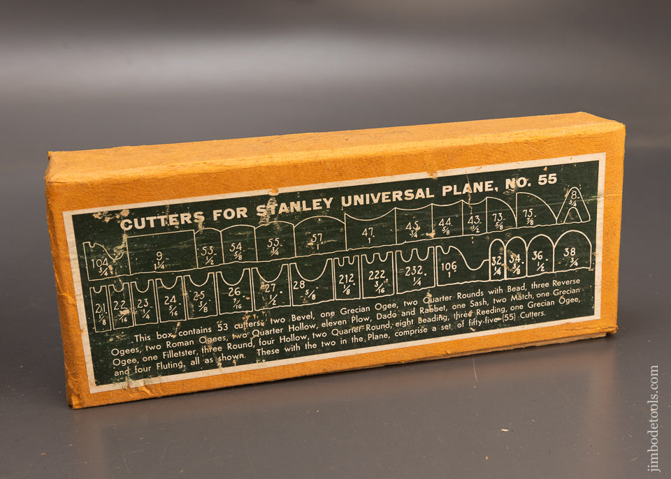 100% Complete Near Mint STANLEY No. 55 Combination Plane in Original Box - 116507