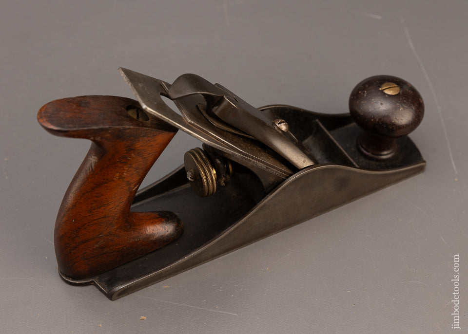 Rare Type 2 STANLEY No. 4 Smooth Plane with Solid Nut & Cap - 116512
