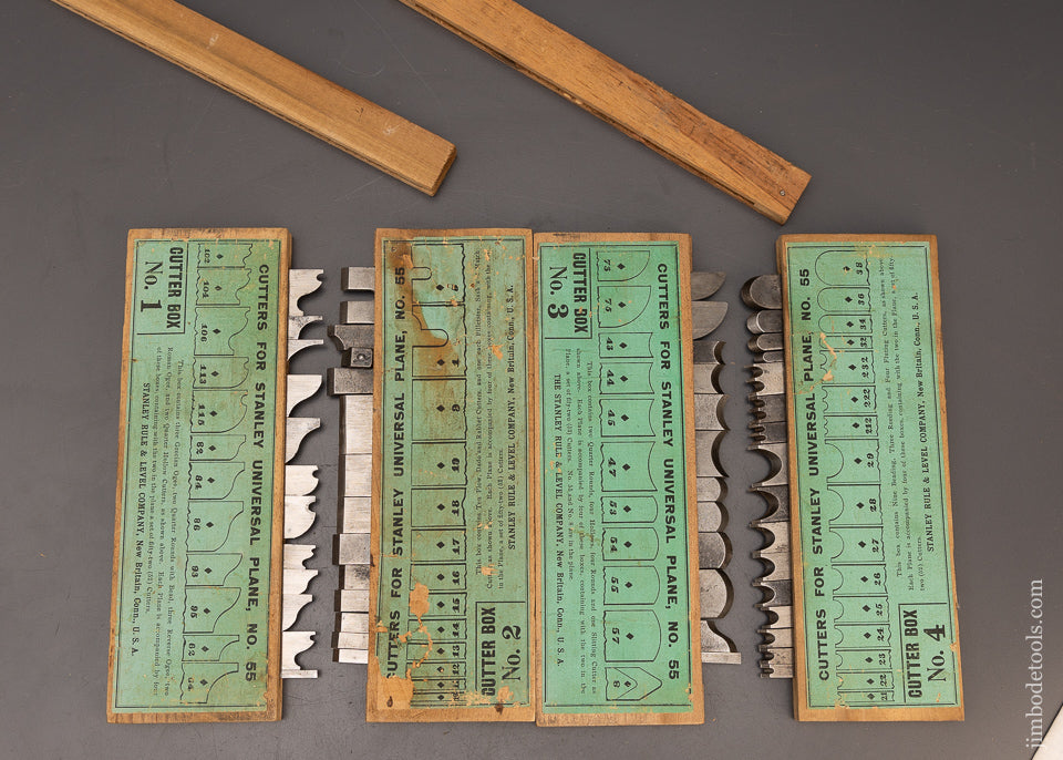 Extra Fine 100% Complete STANLEY No. 55 Combination Plane in Original Box - 116516