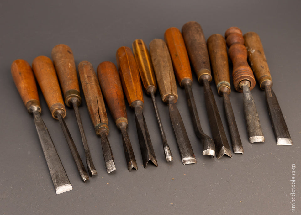 13 HENRY TAYLOR Carving Chisels Gouges - 116539 – Jim Bode Tools