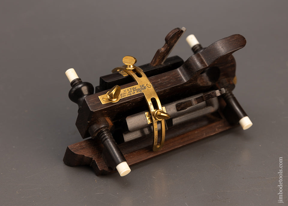 PAUL HAMLER Miniature TIDEY Patent Rosewood & Ebony Beveling Plane - 116540