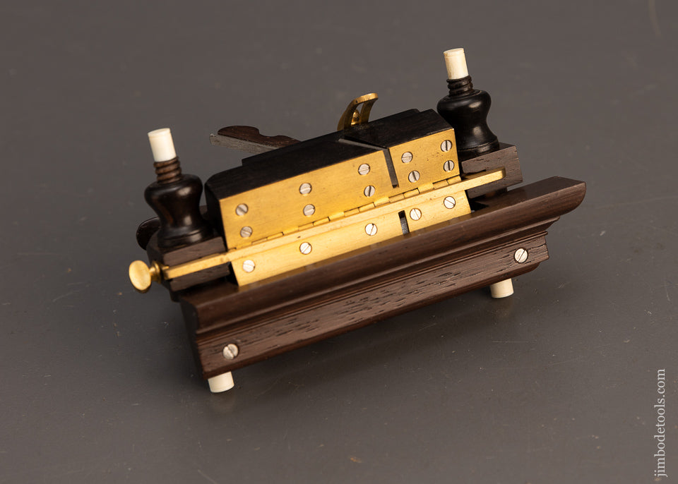 PAUL HAMLER Miniature TIDEY Patent Rosewood & Ebony Beveling Plane - 116540 - AS OF JUNE 2