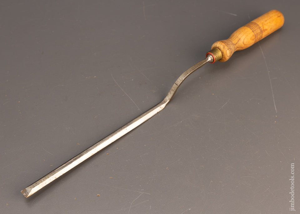 Fine 3/8 Inch Crank Neck Pattern Maker’s Paring Chisel 15 Inches Long - 116542