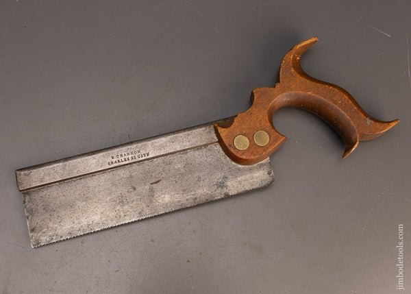Early Split Screw 8 Inch Dovetail Saw by H. CHANNON CHARLES ST. CITY - 116568