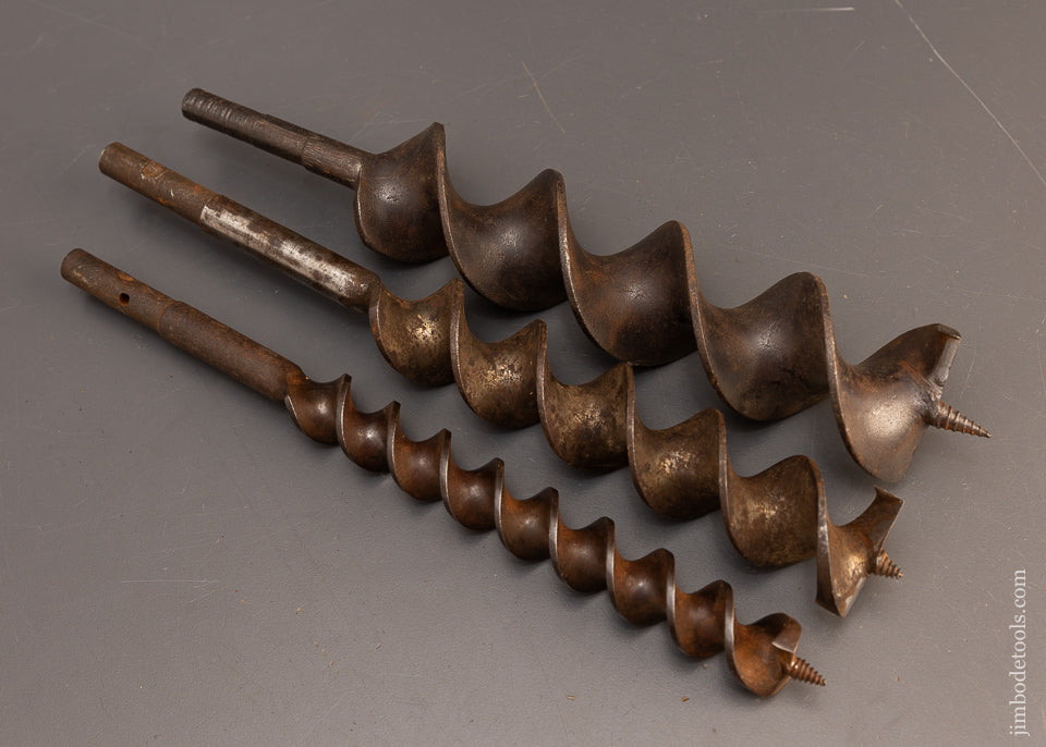 Set of Three 12 Inch Boring Machine Bits Sharpened - 116569