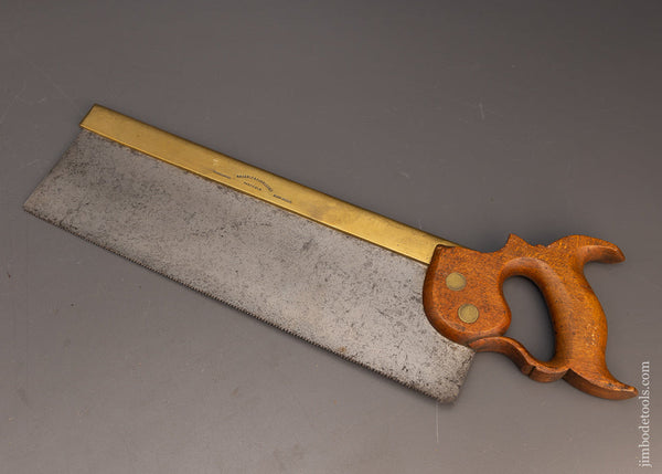 Sweet 14 Inch Brass Back Tenon Saw by Drabble & Sanderson - 116580