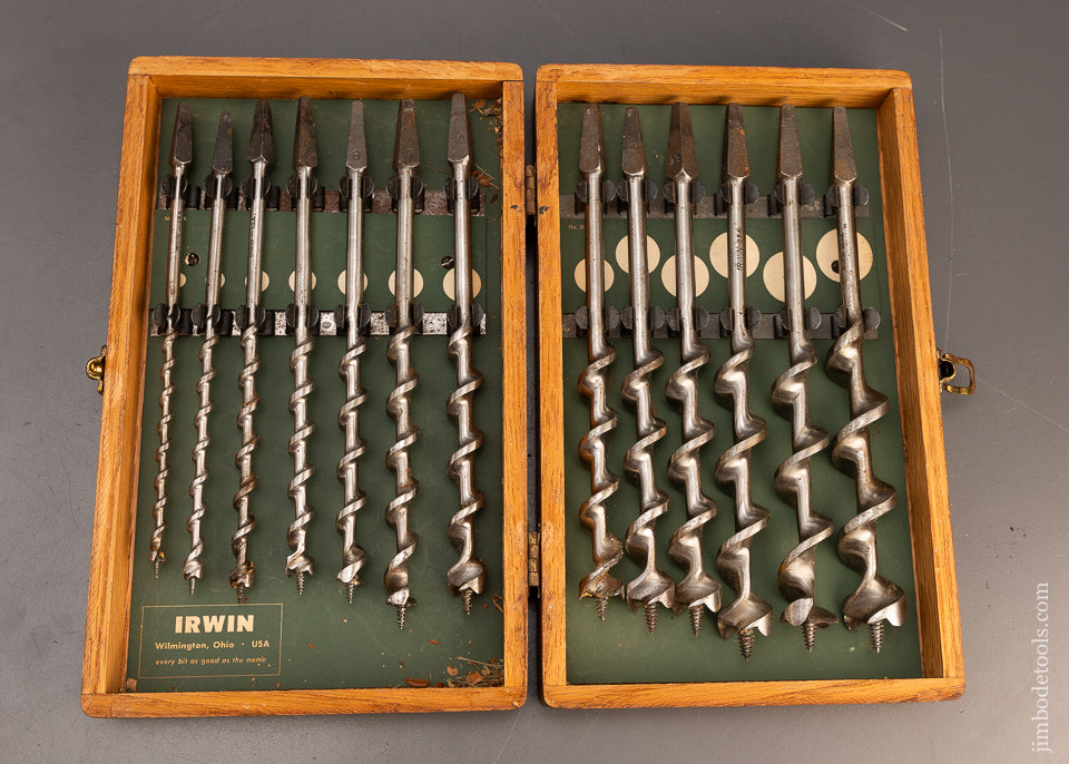 Complete Set of IRWIN Auger Bits in Original Box - 116591