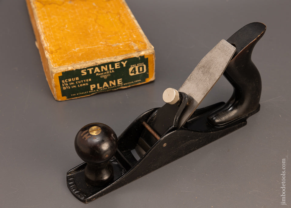 STANLEY No. 40 Scrub Plane in Original Box - 116595