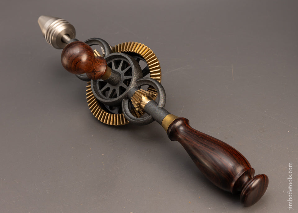 1998 BRIDGE CITY TOOL WORKS CT-6 Rosewood Hand Drill Dead Mint in Original Presentation Box - 116601