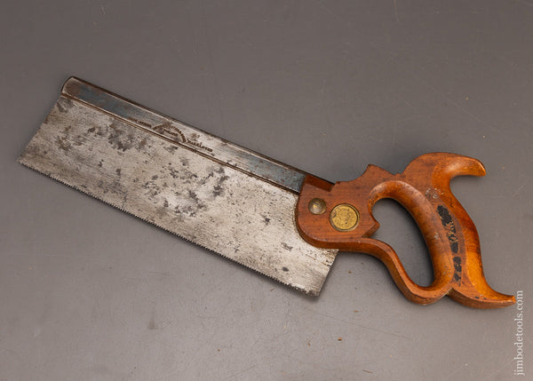 Extra Fine DISSTON No. 4 Back Saw with Label - 116639