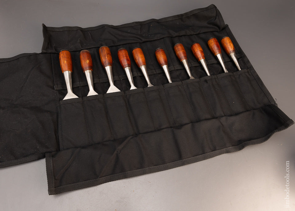 Astonishing Set of 10 STANLEY No. 40 EVERLASTING Chisels - 116644 - AS OF JUNE 20