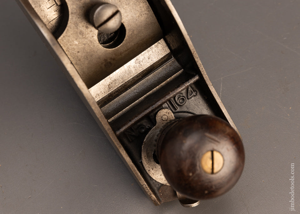 Rare STANLEY No. 164 Low Angle Smooth Plane with Adjustable Mouth - 116652 - AS OF JUNE 12