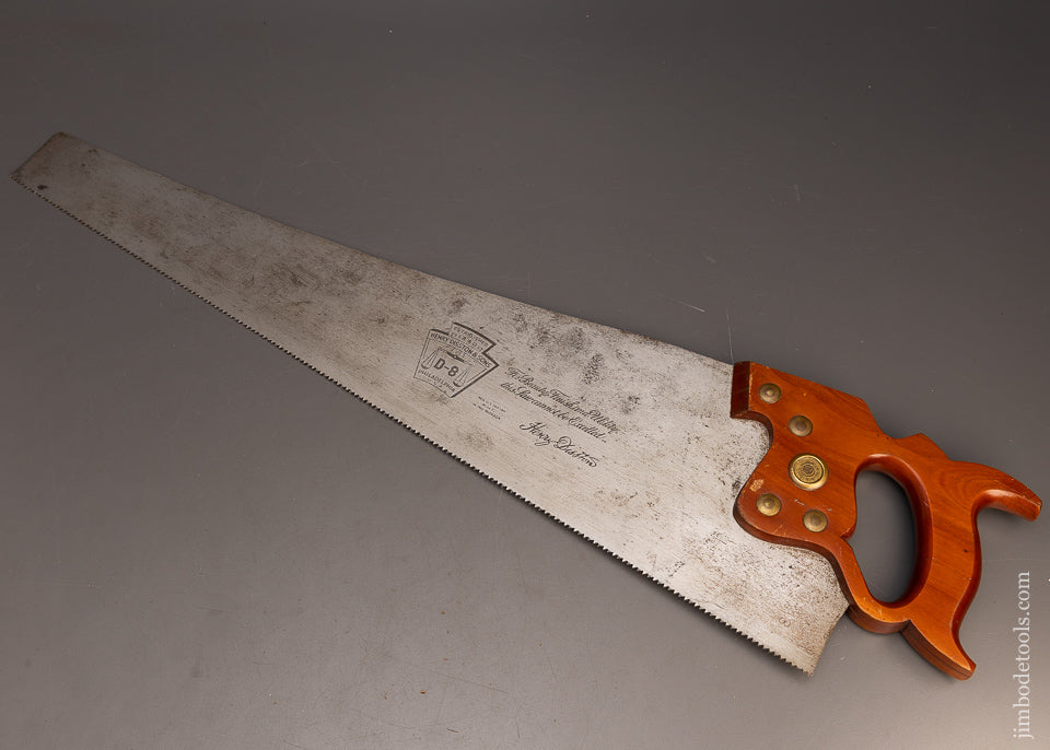 Near Mint DISSTON D-8 Hand Saw - 116666