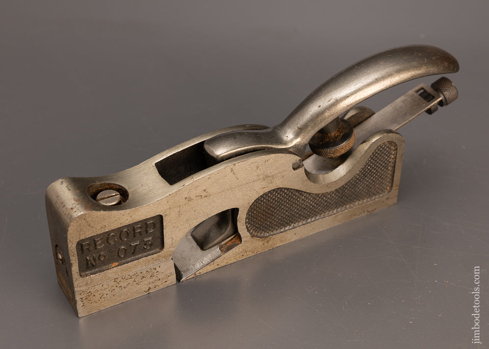 Little Used Large Size RECORD No. 073 Shoulder Plane with Adjustable Mouth - 116677