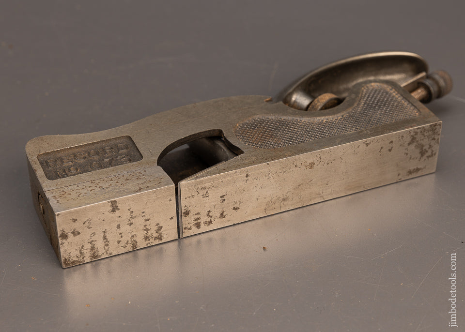 Little Used Large Size RECORD No. 073 Shoulder Plane with Adjustable Mouth - 116677