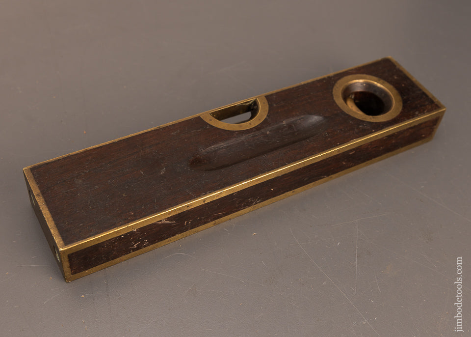 Fine & Rare 9 Inch STANLEY No. 98 Brass Bound Rosewood Level - 116682