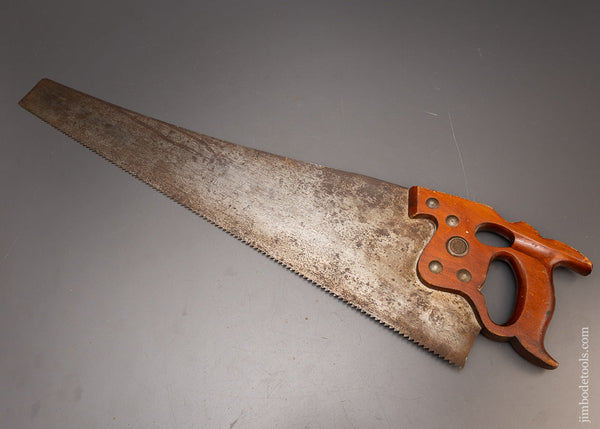 Straight & Sharp DISSTON D-8 Thumb Hole Rip Hand Saw - 116689