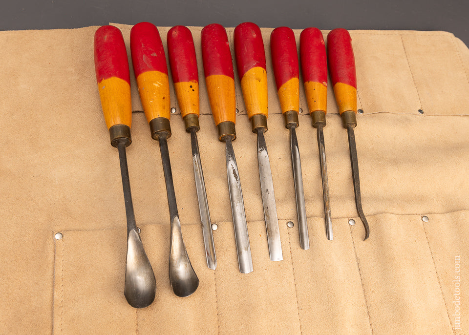 Mint Set of 8 ADDIS Carving Chisels Gouges - 116692